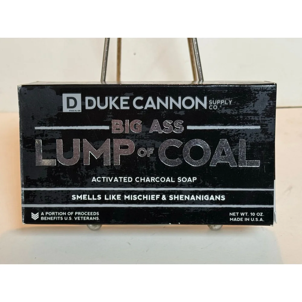 Duke Cannon Big Ass Lump of Coal Activated Charcoal Soap New